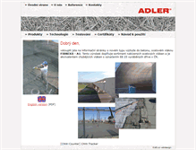 Tablet Screenshot of adler-trade.com